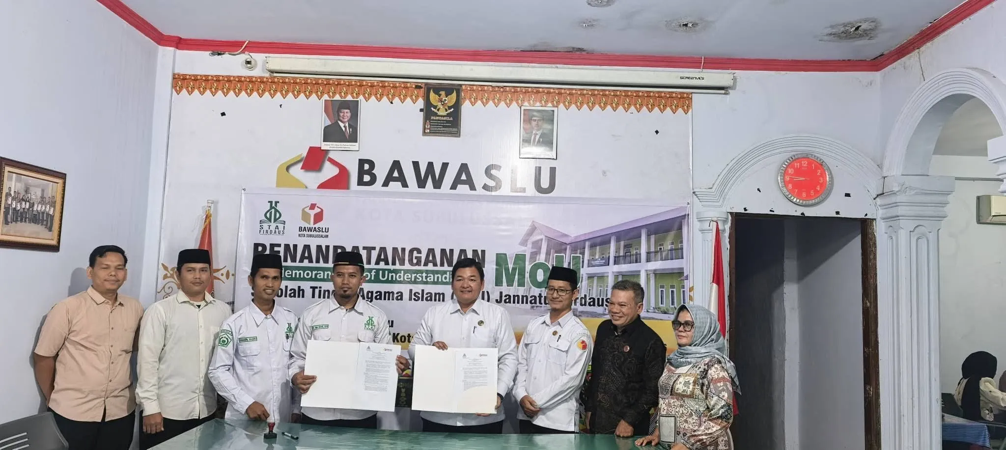 STAI JF | Teken MoU dengan Bawaslu Kota Subulussalam